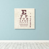 ヴィンテージの視線グラフ(Burlap) キャンバスプリント (インサイチュ (ウッドフロア))