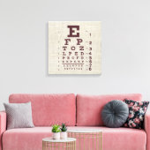 ヴィンテージの視線グラフ(Burlap) キャンバスプリント (インサイチュ (リビング))