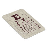 ヴィンテージの視線グラフ(Burlap) マグネット (右側)