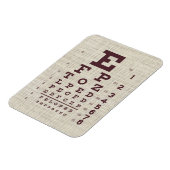 ヴィンテージの視線グラフ(Burlap) マグネット (左側)