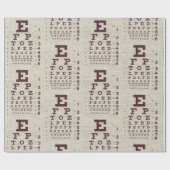 ヴィンテージの視線グラフ(Burlap) ラッピングペーパー (フラット)