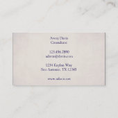 ヴィンテージの解剖学の芸術の首筋肉古い紙 名刺 (裏面)