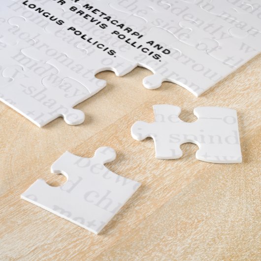 ヴィンテージの解剖学の芸術手のやし ジグソーパズル (側面)