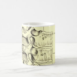 ヴィンテージの解剖学|の椎骨 コーヒーマグカップ