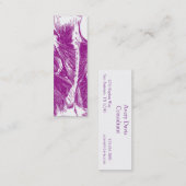 ヴィンテージの解剖学|の背筋|の紫色 スキニー名刺 (正面/裏面)