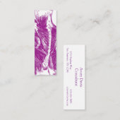 ヴィンテージの解剖学|の背筋|の紫色 スキニー名刺 (正面/裏面)