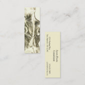 ヴィンテージの解剖学|の背筋(1852年頃) スキニー名刺 (正面/裏面)