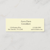 ヴィンテージの解剖学|の背筋(1852年頃) スキニー名刺 (裏面)