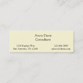 ヴィンテージの解剖学|の背筋(1852年頃) スキニー名刺 (裏面)