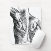 ヴィンテージの解剖学|の背筋(1852年頃) | B/W マウスパッド (マウス)