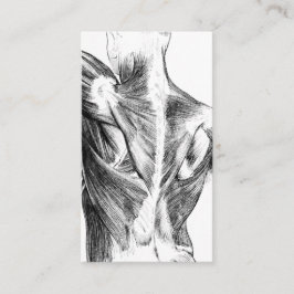 ヴィンテージの解剖学|の背筋(1852年頃) | B/W 名刺