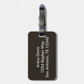 ヴィンテージの解剖学|の頭部、首および肩 ラゲッジタグ (裏面縦)