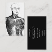 ヴィンテージの解剖学| B/Wの胴(1852年頃) 名刺 (正面/裏面)