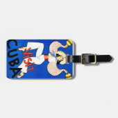 ヴィンテージの訪問のキューバの荷物のラベル ラゲッジタグ (正面横)