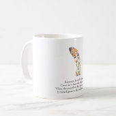 ヴィンテージの詩のアスパラガスの韻のかわいい子供のマグ コーヒーマグカップ (正面左)