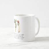 ヴィンテージの詩の芽キャベツの西洋わさびの野菜 コーヒーマグカップ (正面右)