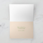 ヴィンテージの誕生日の女の子が風船のカードに浮かんでいる カード (内部)