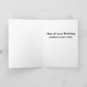 ヴィンテージの誕生日の挨拶状 カード (内部)