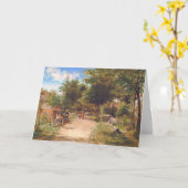 ヴィンテージの誕生日カード カード (黄色い花)