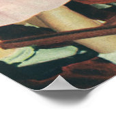 ヴィンテージの誕生日パーティー、ピンが尾をロバにつける ポスター (角)