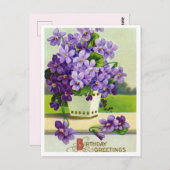 ヴィンテージの誕生日ポストカード ポストカード (正面/裏面)