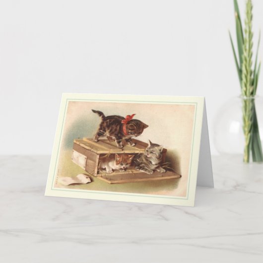 ヴィンテージの誕生日 カード (正面)