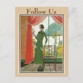 ヴィンテージの読書、テキストを変更するポストカード ポストカード (正面)