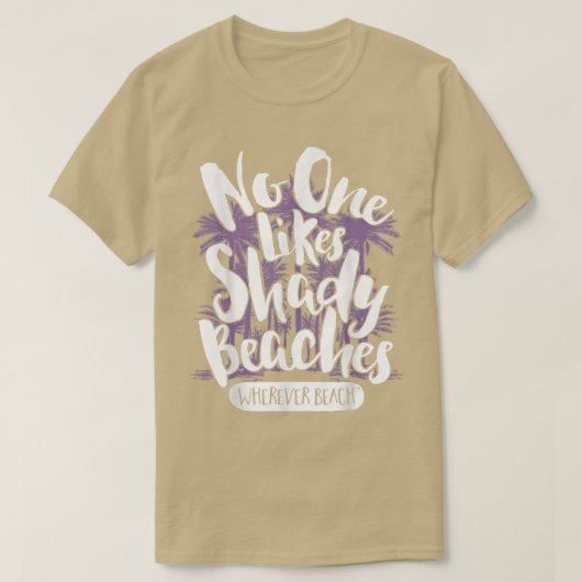 ヴィンテージの誰も気に入らないビーチバケーションおもしろい Tシャツ (デザイン正面)