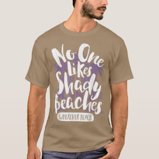 ヴィンテージの誰も気に入らないビーチバケーションおもしろい Tシャツ