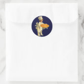 ヴィンテージの調理師のステッカー ラウンドシール (バッグ)