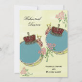 ヴィンテージの謝肉祭の刺激を受けたなリハーサルの夕食 招待状 (正面)