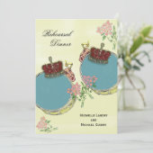 ヴィンテージの謝肉祭の刺激を受けたなリハーサルの夕食 招待状 (スタンド正面)