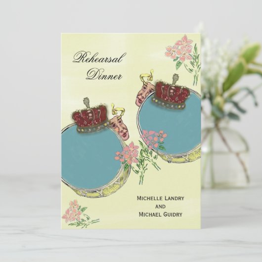 ヴィンテージの謝肉祭の刺激を受けたなリハーサルの夕食 招待状 (スタンド正面)