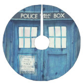 ヴィンテージの警察は公共呼出し箱に電話をかけます ブラッシュドポリエステルツリースカート (正面)