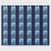 ヴィンテージの警察は公共呼出し箱に電話をかけます ラッピングペーパー (フラット)