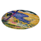 ヴィンテージの谷とモミ絵を描の カッティングボード (角)