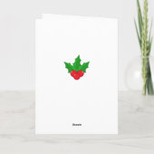 ヴィンテージの豚が新年の鐘を鳴らす シーズンカード (裏面)