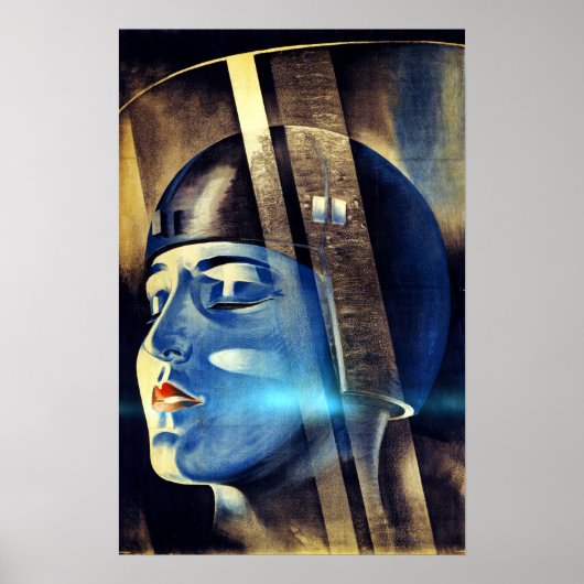 ヴィンテージの象徴的なメトロポリス映画 ポスター (正面)