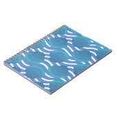 ヴィンテージの貝殻と波パターン ノートブック (左側)