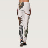 ヴィンテージの貝殻、海洋の貝殻、海洋生物 レギンス (裏面)