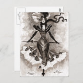 ヴィンテージの貴婦人 ポストカード (正面/裏面)