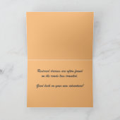 ヴィンテージの買い物のための販売、幸運の挨拶 カード (内部)