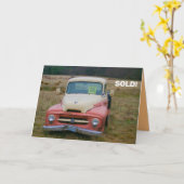 ヴィンテージの買い物のための販売、幸運の挨拶 カード (黄色い花)