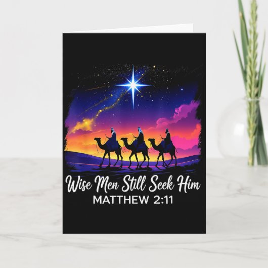 ヴィンテージの賢い人々は、彼、イエス、信仰3人の王を求め続ける カード (正面)