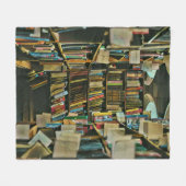 ヴィンテージの贈り物 フリースブランケット (正面(横))