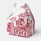 ヴィンテージの赤いウィローの好意ボックス フェイバーボックス (正面サイド)