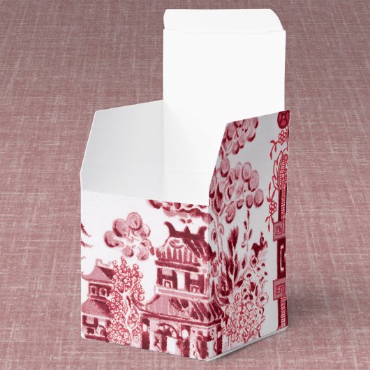 ヴィンテージの赤いウィローの好意ボックス フェイバーボックス