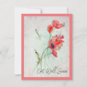 ヴィンテージの赤いケシ恋しく思ッピーが元気 (正面)