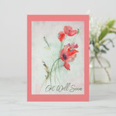 ヴィンテージの赤いケシ恋しく思ッピーが元気 カード (スタンド正面)