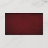 ヴィンテージの赤いスタジオのポートレートのカメラマン 名刺 (裏面)